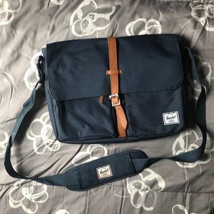 Navy Blue Hershel Messenger Bag